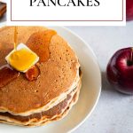 Homemade Apple Spice Pancakes - Pinterest graphic