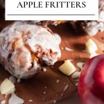 how to make homemade apple fritters - Pinterest graphic