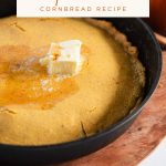 pumpkin vanilla cornbread -Pinterest graphic