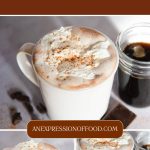 warm & cozy gingerbread hot chocolate - Pinterest graphic