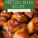 sourdough pretzel bites recipe -Pinterest graphic