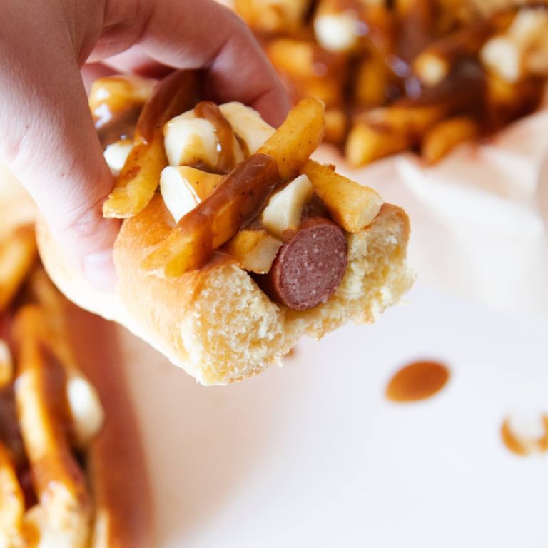 poutine hot dogs featured image