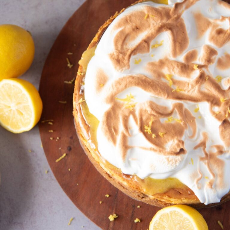 lemon meringue cheesecake featured image