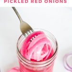 quick & easy pickled red onions - Pinterest graphic