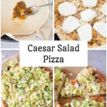 Caesar salad pizza - Pinterest graphic