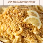 spicy lemon butter pasta sauce - Pinterest graphic