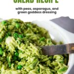 spring orzo pasta salad - Pinterest graphic