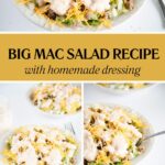 big mac salad recipe -Pinterest graphic