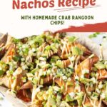 crab rangoon nachos recipe - Pinterest graphic