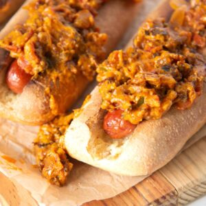 bacon onion hot dog topping featured image
