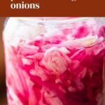 refrigerator pickled cabbage & onions - Pinterest graphic
