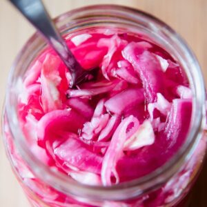 pickled cabbage and onions featured image