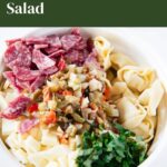 Italian Deli Tortellini Pasta salad - Pinterest graphic