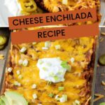 cheese enchiladas recipe - Pinterest graphic